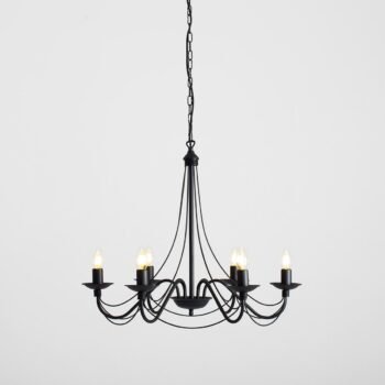 Sietynas ROŽA 6 BLACK — 1