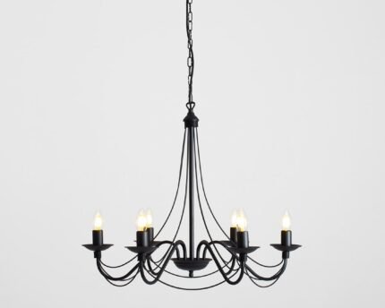 Sietynas ROŽA 6 BLACK — 1