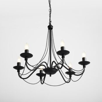 Sietynas ROŽA 6 BLACK — 3