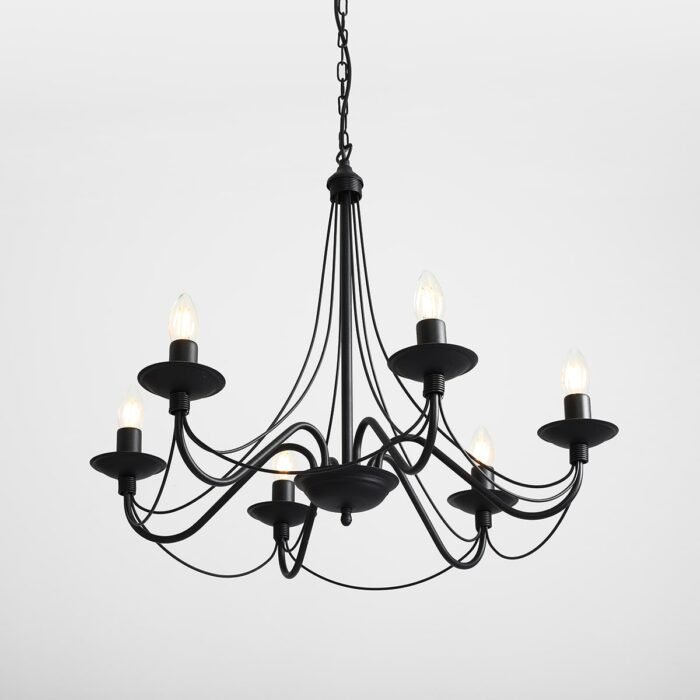 Sietynas ROŽA 6 BLACK — 3