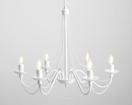 Sietynas ROŽA 6 WHITE — 1