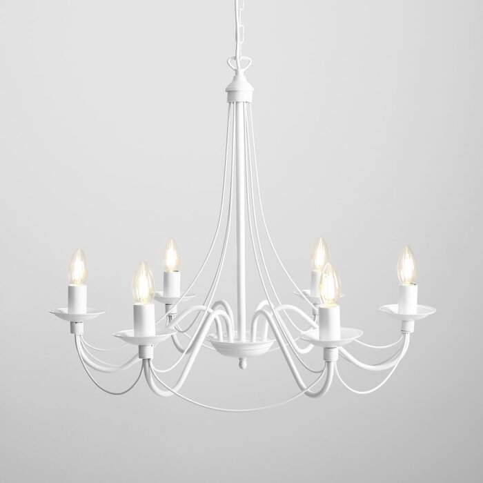 Sietynas ROŽA 6 WHITE — 1