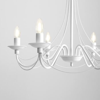 Sietynas ROŽA 6 WHITE — 2