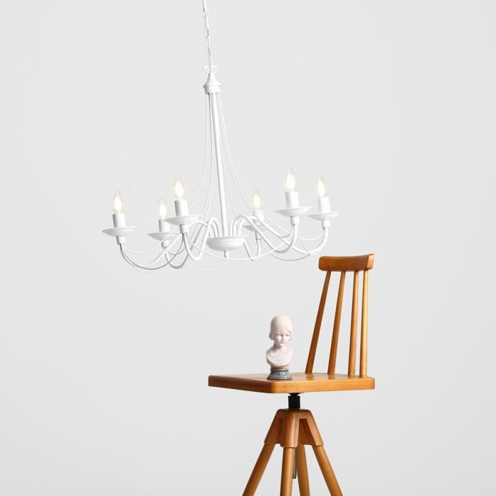 Sietynas ROŽA 6 WHITE — 3