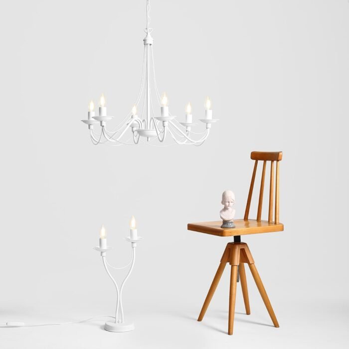 Sietynas ROŽA 6 WHITE — 4