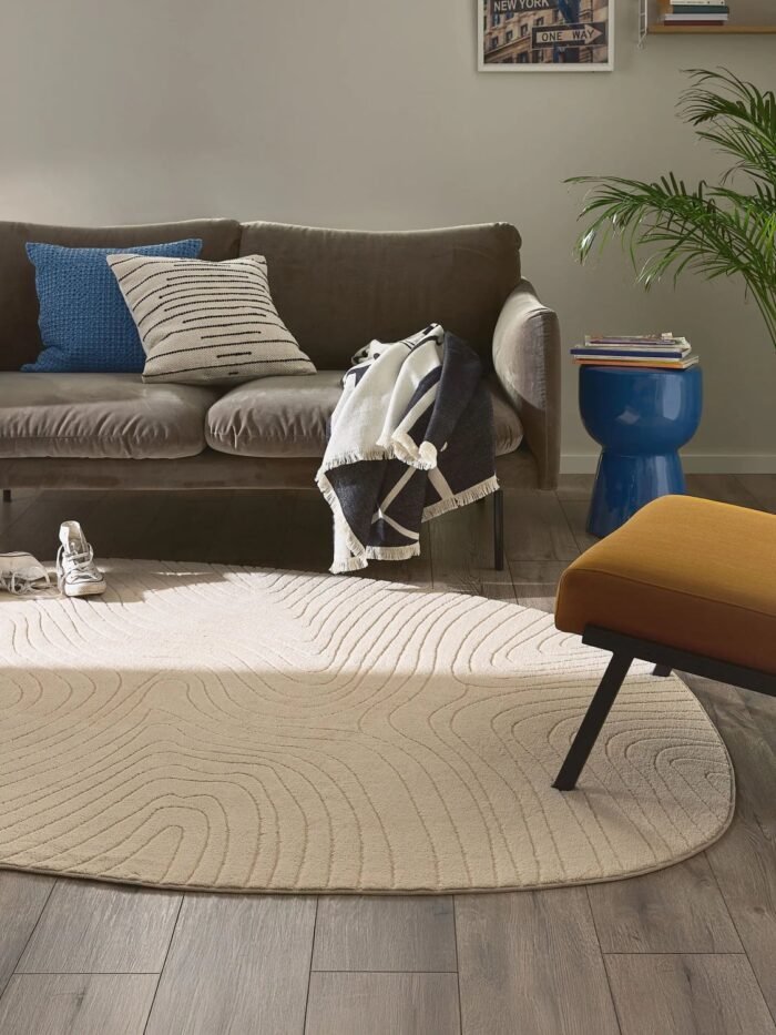 Skalbiamas kilimas PAMELA, smėlinis, 5 dydžiai