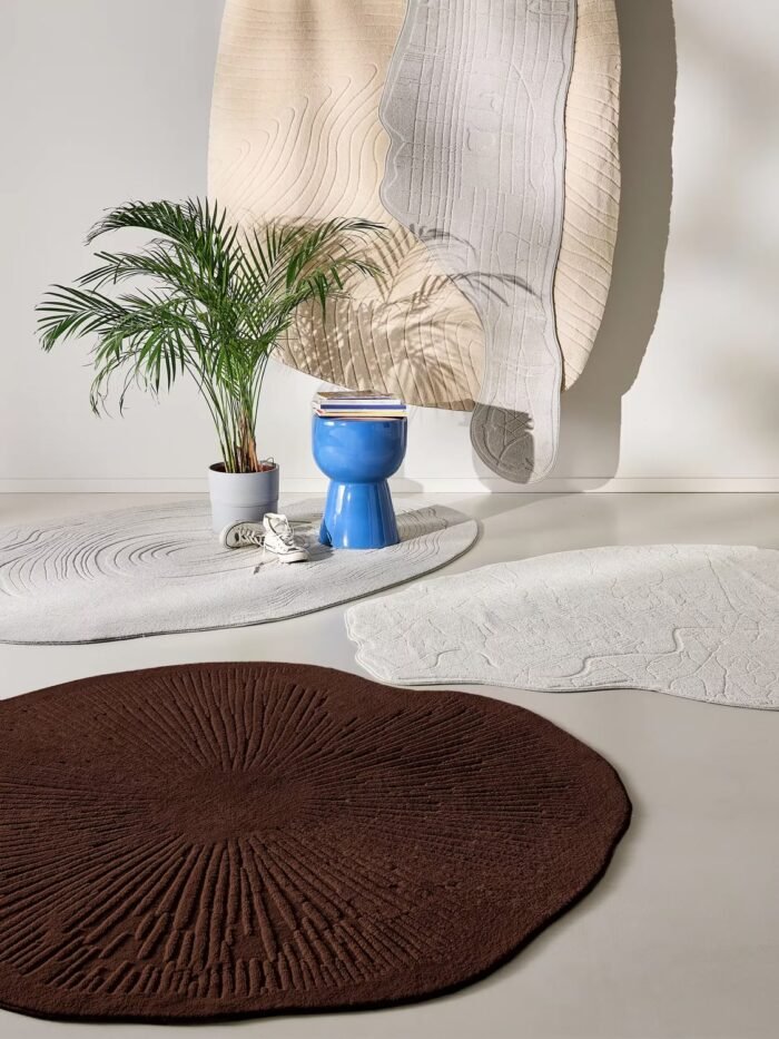 Skalbiamas kilimas PAMELA, tamsiai rudas, 160x210 cm