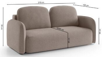Sofa-lova SELBU, 219 cm