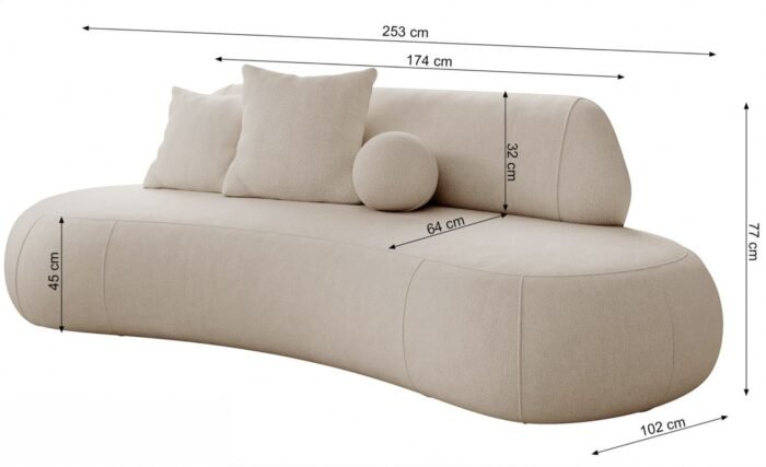 Sofa ONDRA, 253 cm