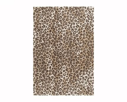 Soft rug with leopard design KAROO