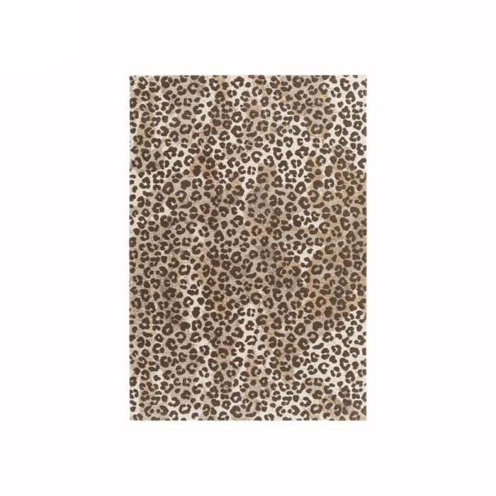 Soft rug with leopard design KAROO
