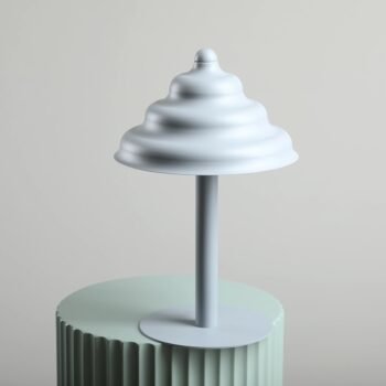 Stalinis šviestuvas FALA, pilkai mėlyna, ⌀23xH39 cm — 6