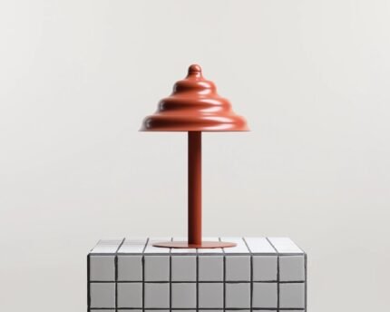 Stalinis šviestuvas FALA, plytų raudona, ⌀23xH39 cm — 1