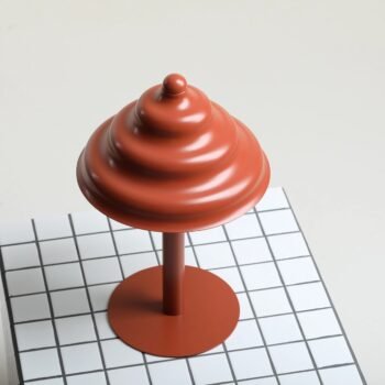 Stalinis šviestuvas FALA, plytų raudona, ⌀23xH39 cm — 4