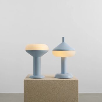Stalinis šviestuvas TORO TABLE 2 CLEAR BLUE, ⌀18xH26 cm — 2
