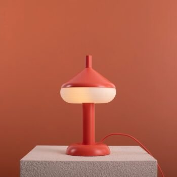 Stalinis šviestuvas TORO TABLE CORAL RED, ⌀18xH31 cm — 2