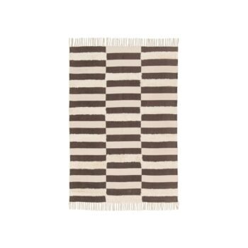 Tufted rug 100% cotton EBONY
