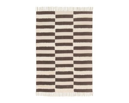 Tufted rug 100% cotton EBONY