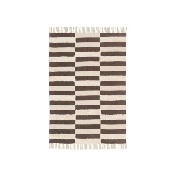 Tufted rug 100% cotton EBONY