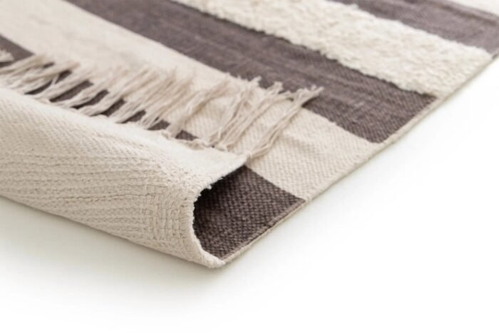 Tufted rug 100% cotton EBONY