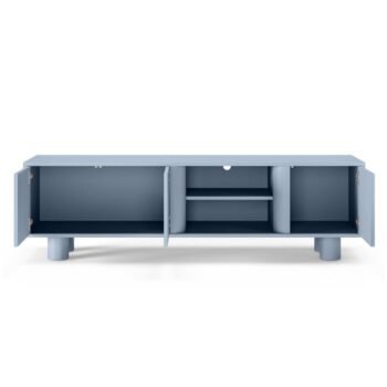TV spintelė FRONDERA, 160 cm, dūminė mėlyna