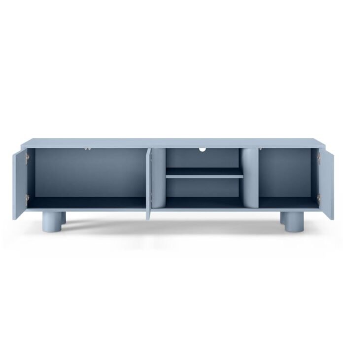TV spintelė FRONDERA, 160 cm, dūminė mėlyna