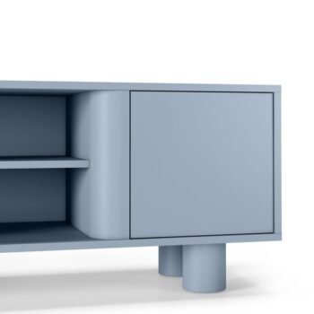 TV spintelė FRONDERA, 160 cm, dūminė mėlyna