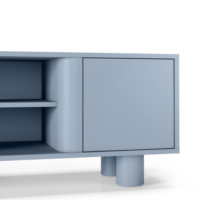 TV spintelė FRONDERA, 160 cm, dūminė mėlyna