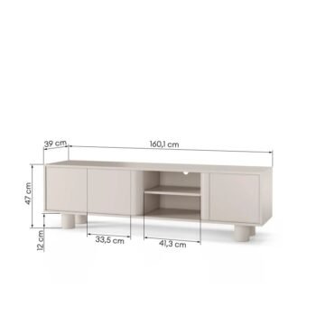 TV spintelė FRONDERA, 160 cm, kašmyro