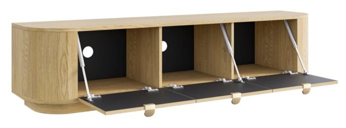 TV spintelė NORDA, 175 cm, šviesaus ąžuolo