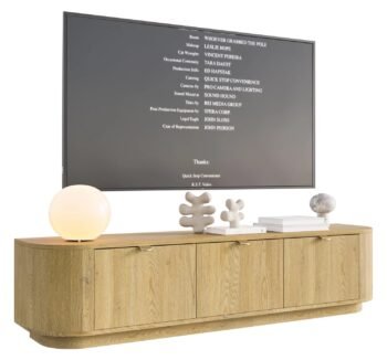 TV spintelė NORDA, 175 cm, šviesaus ąžuolo