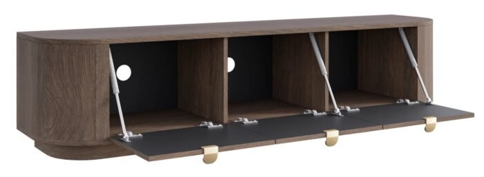 TV spintelė NORDA, 175 cm, tamsaus ąžuolo