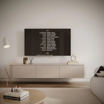 TV spintelė VARNA su 3 durelėmis, 200 cm
