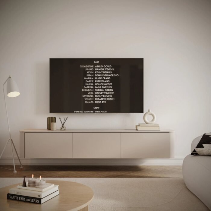 TV spintelė VARNA su 3 durelėmis, 200 cm