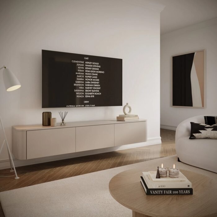 TV spintelė VARNA su 3 durelėmis, 200 cm