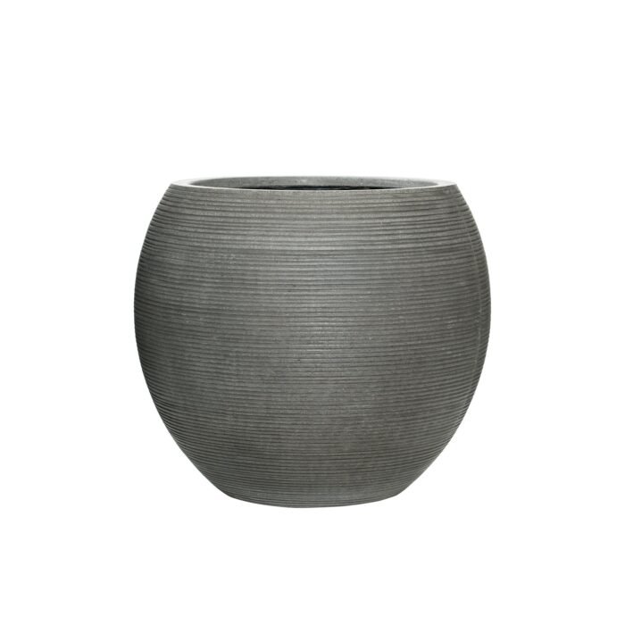 Vazonas ABBY L, Ø51,5xH44,5 cm, tamsiai pilkas