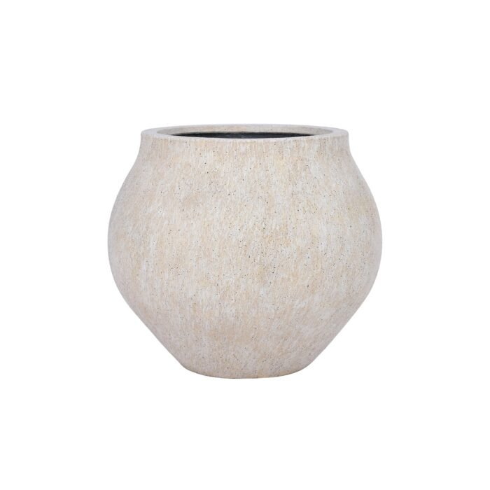 Vazonas ALEA L, Ø55xH47 cm, travertino