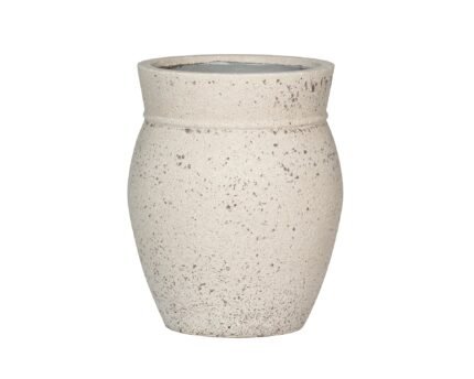 Vazonas APOLLO S, Ø38,5xH47 cm, kreidos baltas