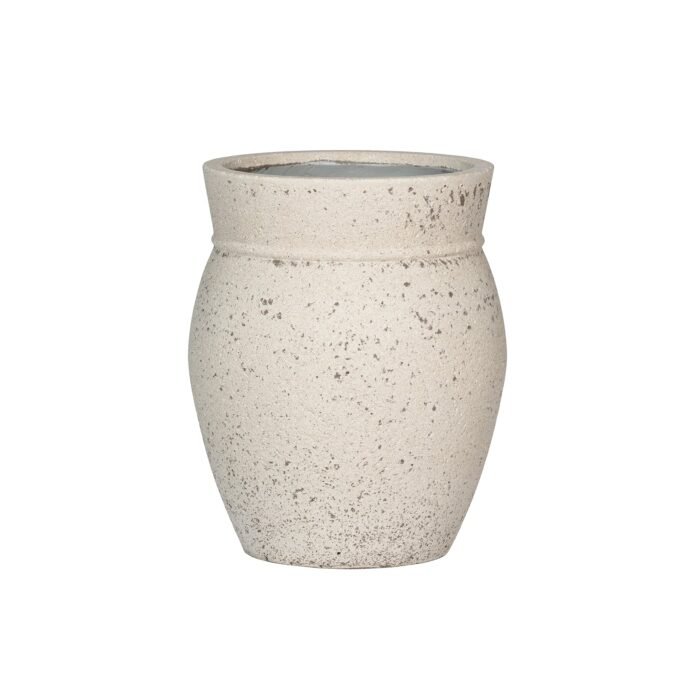 Vazonas APOLLO S, Ø38,5xH47 cm, kreidos baltas