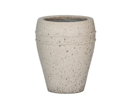 Vazonas ARES S, Ø27xH32 cm, kreidos baltas