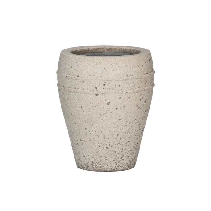 Vazonas ARES S, Ø27xH32 cm, kreidos baltas