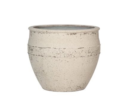 Vazonas ATHENA L, Ø53,5xH45 cm, kreidos baltas