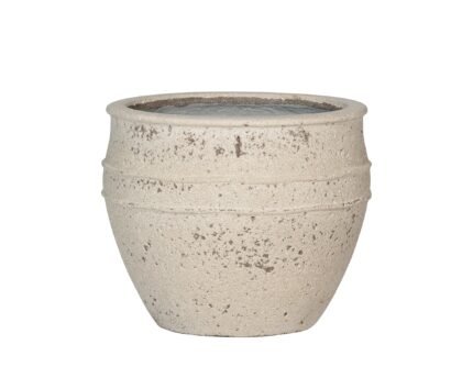 Vazonas ATHENA M, Ø40,5xH33 cm, kreidos baltas