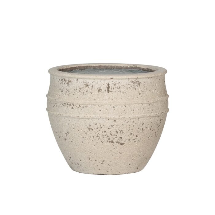 Vazonas ATHENA M, Ø40,5xH33 cm, kreidos baltas
