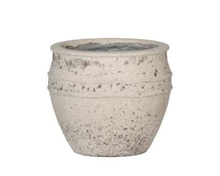 Vazonas ATHENA S, Ø28,5xH24 cm, kreidos baltas