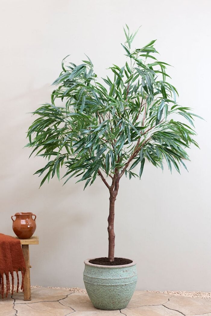 Vazonas ATHENA S, Ø28,5xH24 cm, melsvai žalias