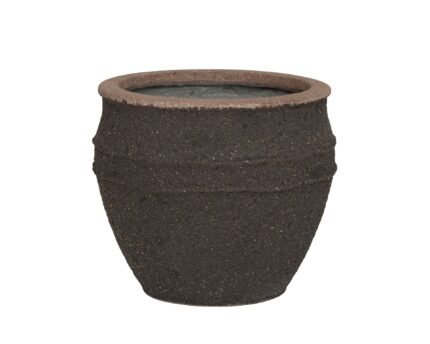 Vazonas ATHENA S, Ø28,5xH24 cm, tamsiai rudas