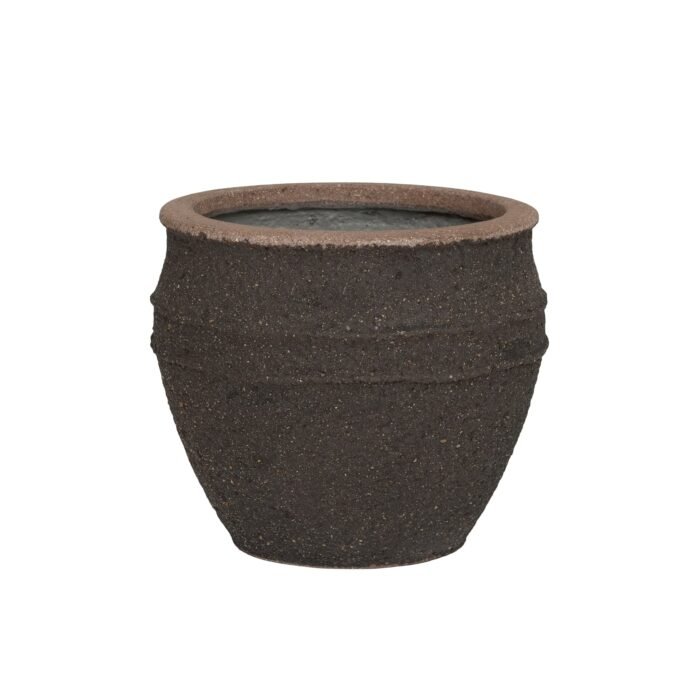 Vazonas ATHENA S, Ø28,5xH24 cm, tamsiai rudas
