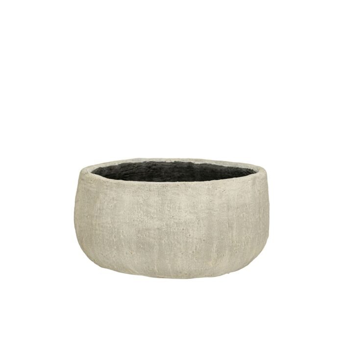 Vazonas AYA M, Ø43xH22 cm, smėlinis