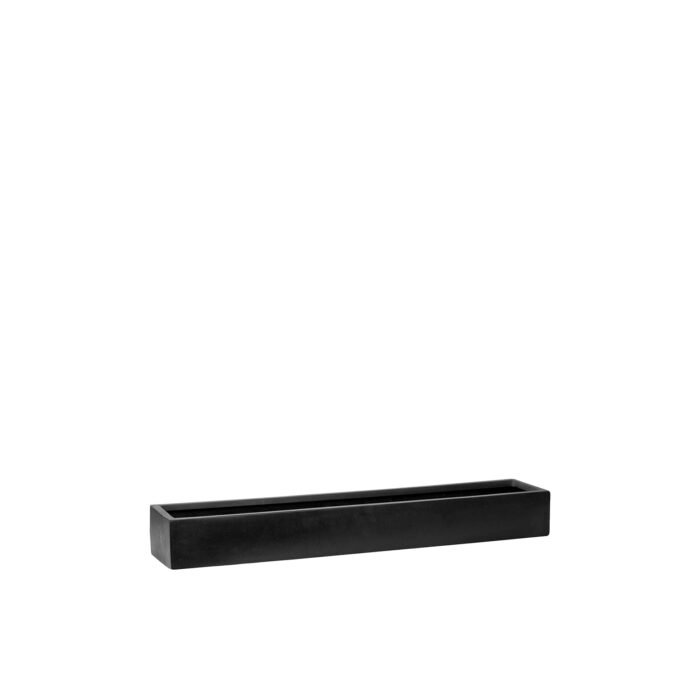 Vazonas BALCONY SLIM LOW XL, 15x80xH9,5 cm, juodas